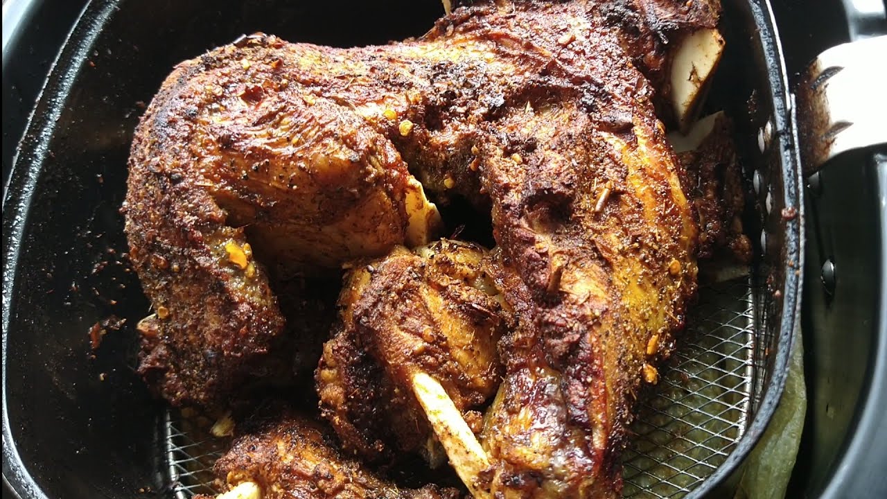 Preparando Costela na Air Fryer