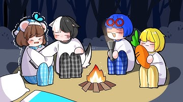 Mèo Simmy Mở Tiệc Ngủ Nhưng Cùng Với Tứ Trụ Trong Minecraft