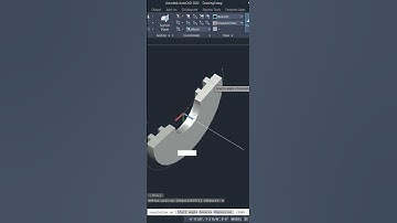 Revolve 3D Autocad #shorts