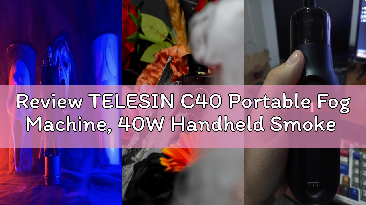 Review TELESIN C40 Portable Fog Machine, 40W Handheld Smoke