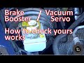 Brake booster / vacuum servo check - test your own car