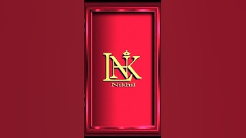 #Nikhil name logodesign #shorts #shortvideo #tranding