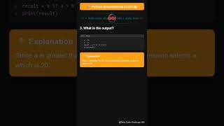 Python Quiz 23-2 | Ternary in Python | Score 5/5 🤔|Daily Code Challenge 365 #code #challenge