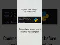 Can you solve this tricky Python puzzle? #coding #programming #python #tech #viral #ai #softwaredev