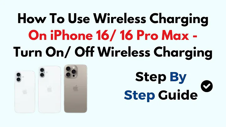 How To Use Wireless Charging On iPhone 16/ 16 Pro Max - Turn On/ Off Wireless Charging