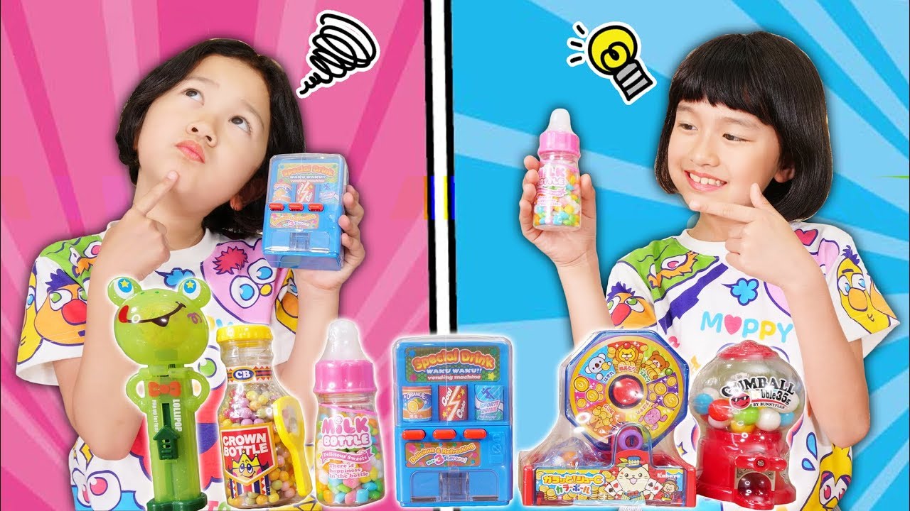 おもしろお菓子でシンクロチャレンジ！ハンマカンマで通じ合う姉妹の謎ｗｗ himawari-CH