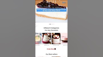 Website Designing Of A Cake Shop | BTS Website Development for a Cake Shop #webdevelopment #bts
