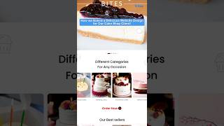 Website Designing Of A Cake Shop | BTS Website Development for a Cake Shop #webdevelopment #bts