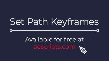 "Set Path Keyframes" Tutorial | After Effects Plugin