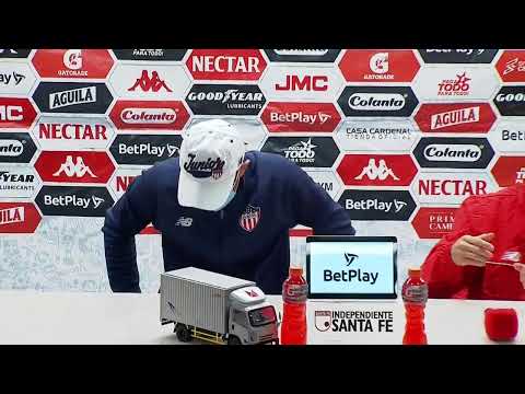 Rueda de prensa de Junior tras el partido frente a Santa Fe