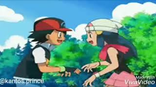 Ash and Dawn pearlshipping kissing U 💙💕