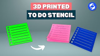 Design & 3D Print a TO DO List Stencil | Shapr3D (easy beginner tutorial)