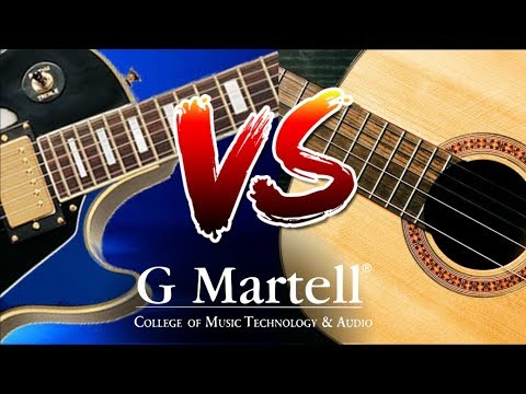 Acústica vs Eléctrica | Comparación Guitarra | Capsula G Martell - YouTube