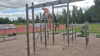 3X3 Strict Muscle Ups 1 Red 1 Black Band