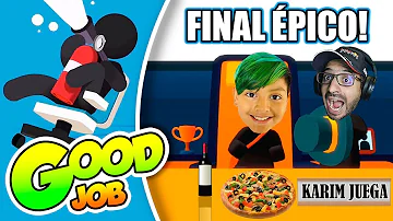 FINAL EPICO de LOS TRABAJADORES LOCOS | Final de Good Job | Juegos Karim