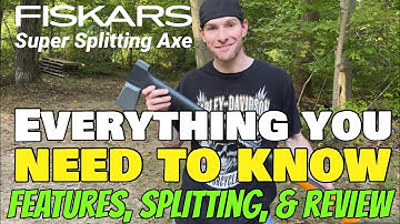 Fiskars X27 Super Splitting Axe 36" 7884 Features, Splitting, & Review 36-inch Maul Chopping Wood