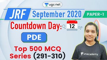 09:30 AM - JRF UGC NET Paper 1 | People, Development & Environment by Kritika Pareek | Top 500 MCQ