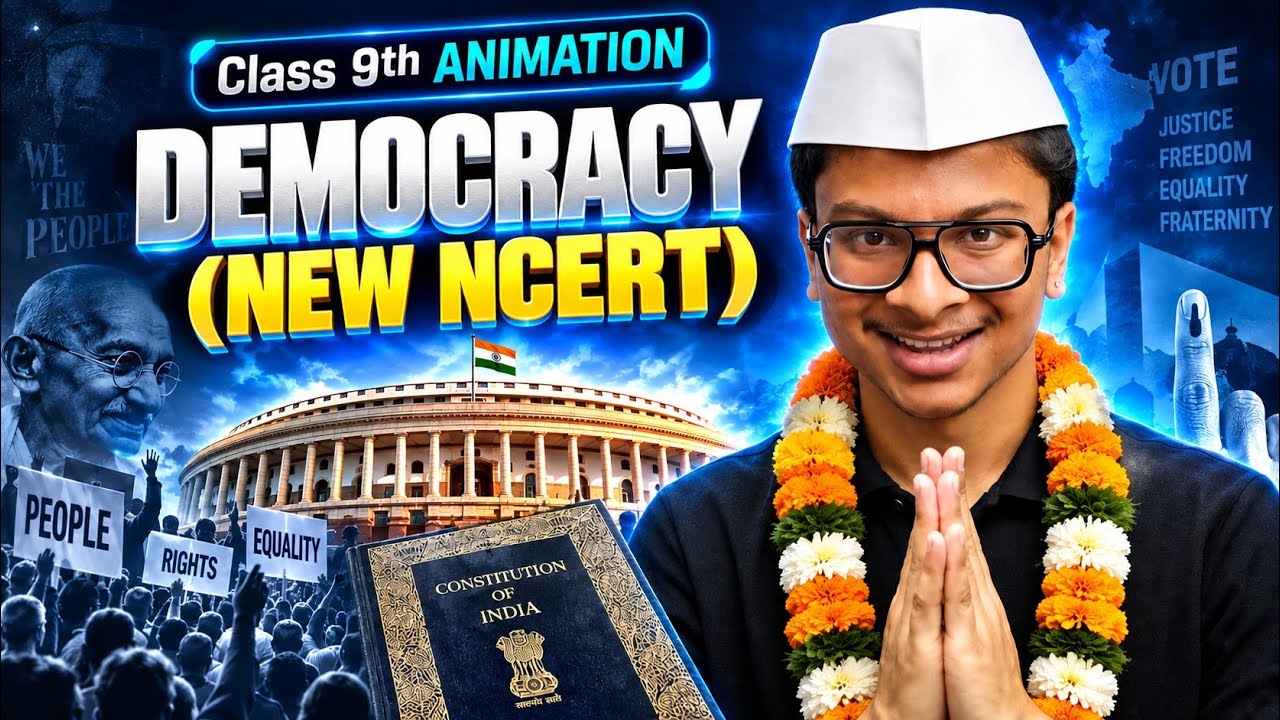 Class 9 DEMOCRACY animation🔥 New NCERT Rapid revision SST class 9th ...