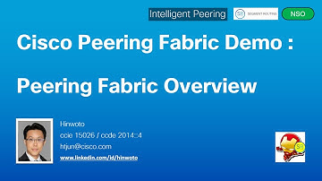 2. Cisco Peering Fabric Overview