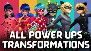 Miraculous: All Power Up Transformations Season 1-5 | Miraculous Ladybug Resimi