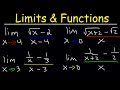 Limits of Rational Functions - Fractions and Square Roots