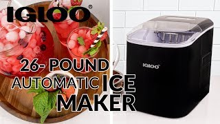 Celebrity ICEB26BK | IGLOO 26-Pound Automatic Ice Maker Profile