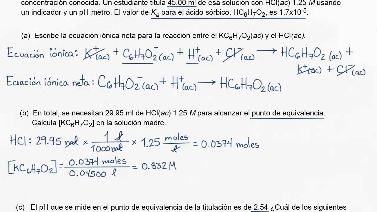 2015 Respuesta libre AP Química 3 d | Química | Khan Academy en Español matemática e suas tecnologias