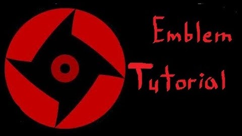 Black Ops 3 emblem Tutorial - Shisui Sharingan