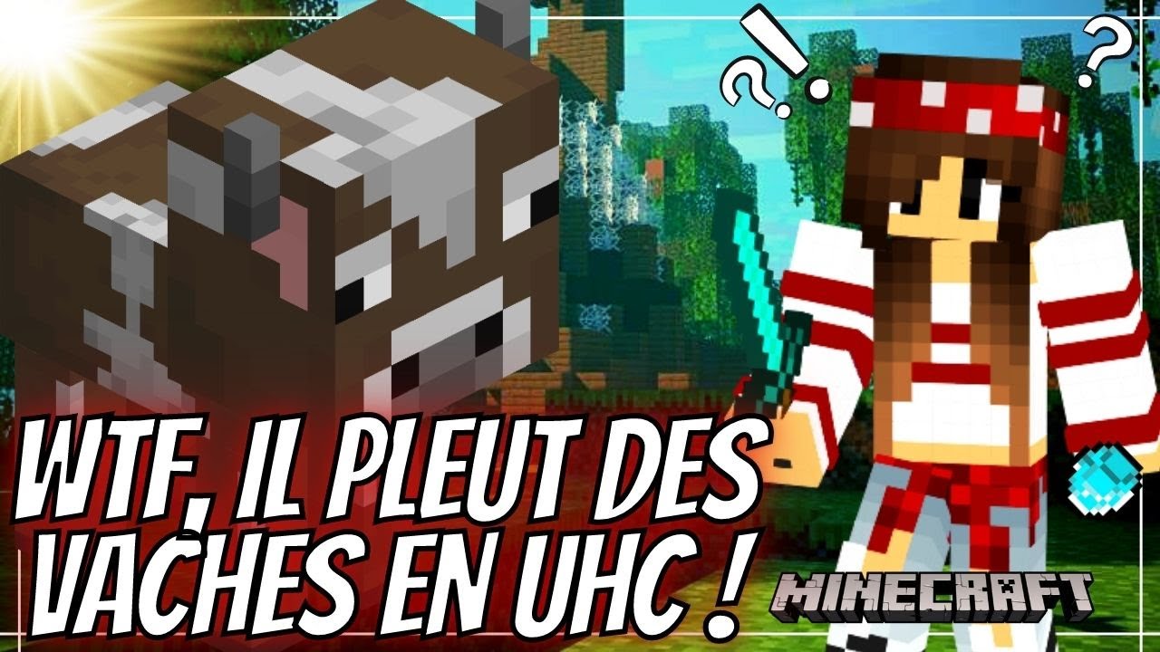 WTF, IL PLEUT DES VACHES EN UHC ! ~ Minecraft - YouTube