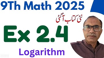 9Th Class Math New Book 2025 Exercise 2.4 || PCTB || National Curriculum of Pakistan