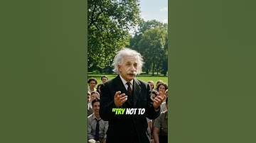 Albert Einstein powerful word : a man of value rather than success