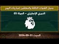 جدول مباريات اليوم والقنوات الناقلة والمعلقين في الدوري الإنجليزي الجولة 5 السبت 21 09 2024 جدول مباريات اليوم والقنوات الناقلة والمعلقين في الدوري الإنجليزي الجولة 5 السبت 21 09 2024