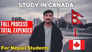 Study In Canada ׀ Full Process and Total Expenses [Explained] Nepali Student In Canada