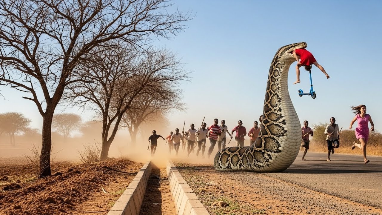 GIANT Python Takes Over Village in Crazy Rescue Mission