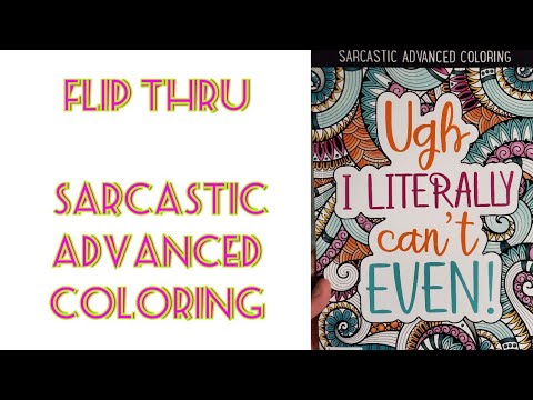 Flip Thru | Sarcastic Advanced Coloring - YouTube