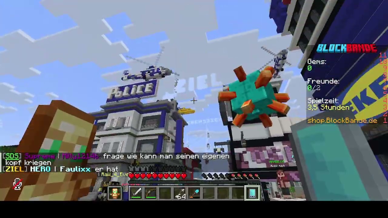 Ich spiele auf iCrimax CityBuild Server in Minecraft!