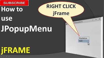 How to use JPopupMenu (Right mouse click) in Java Netbeans