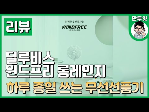 [리뷰] 배터리가 오래가는 무선 선풍기 - 윈드프리 롱레인지