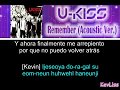 U-KISS - Remember (Acoustic Ver.)  [Letra Sub Esp + Rom] [Color Coded]