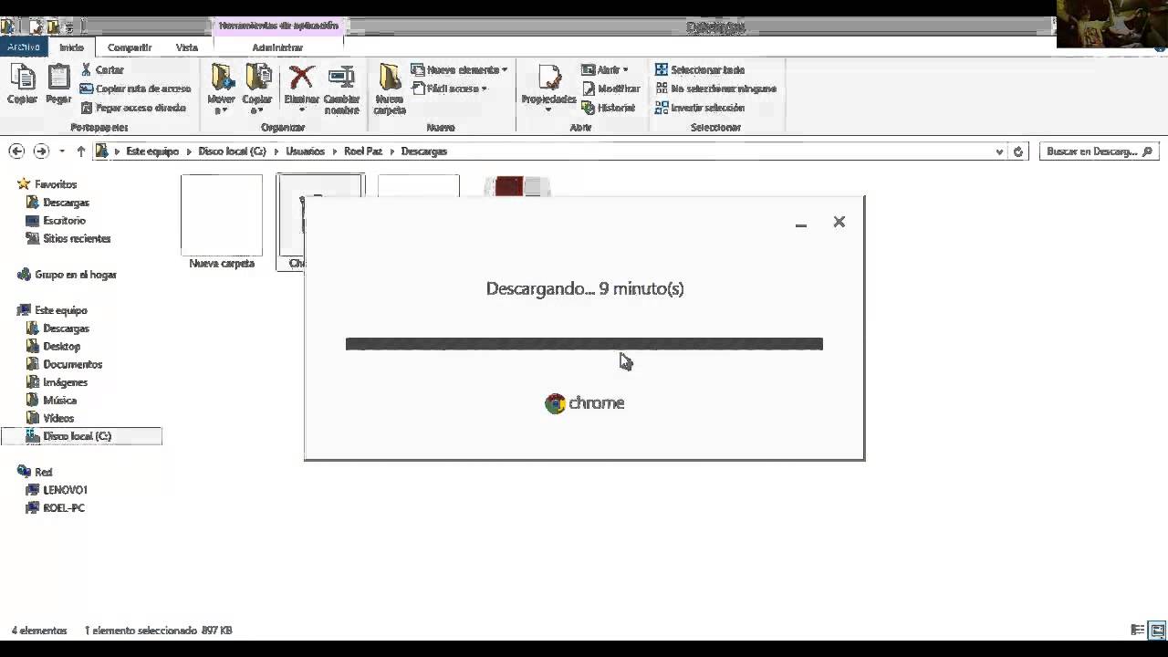 Descargar y instalar navegador google chrome en windows 8 