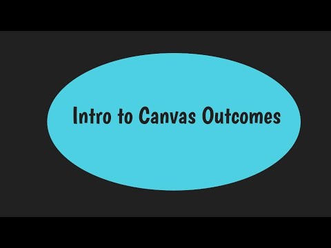Setting up outcomes in Canvas