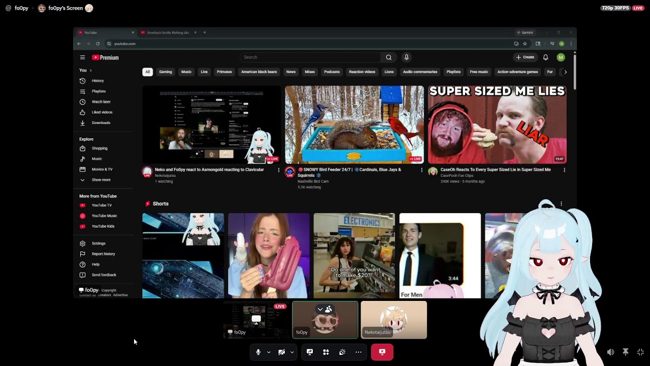 Neko and Fo0py react to Asmongold reacting to Clavicular