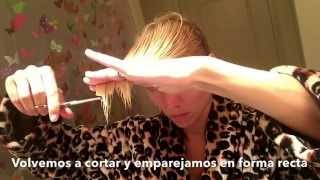 : Corte de cabello rebajado, en capas y entresacado para minimizar volumen-tutorial