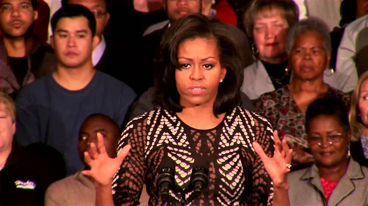 First Lady Michelle Obama in Racine, Wisconsin - 1...
