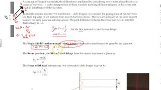 Chapter 27, Single Slit Diffraction & Example #7