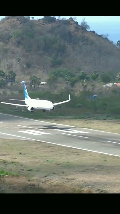 detik-detik pesawat garuda akan mendarat di landasan pacu 020 #pesawat #pesawatterbang #garuda