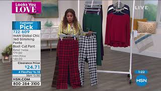 IMAN Global Chic 360 Slim Ponte BootCut Pant