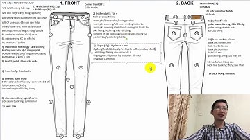 Học tiếng Anh chuyên ngành may: Tên các chi tiết của quần Jean và các lỗi may thường gặp