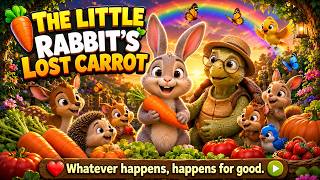 🥕 The Little Rabbit's Lost Carrot | Heartwarming Moral Story for Kids | Animated Kids Story
