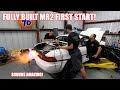 Fully Built Mr2 FIRST START On The New Setup!